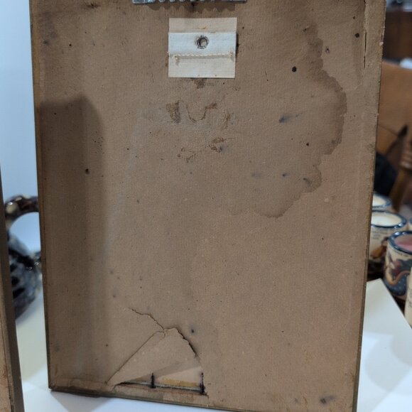 VINTAGE Art Deco Feathercraft Feather Bird Art Framed Set Of 3 - Picture 9 of 10